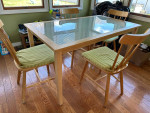 Dining table and chairs