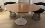 Eero Saarinen Round Knoll Tulip Dining Table 48" mid century modern dw
