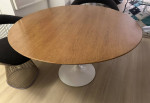 Eero Saarinen Round Knoll Tulip Dining Table 48" mid century modern dw