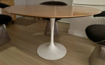 Eero Saarinen Round Knoll Tulip Dining Table 48" mid century modern dw