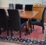 Teak Dining Table and Custom Table Pads