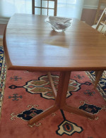 Teak Dining Table and Custom Table Pads