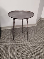CORT BRASS COCKTAIL END TABLE $150 (GOOD CONDITION)