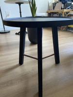 Small Black Wood Side Table