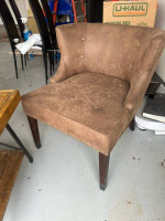 two chairs and side table