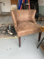 two chairs and side table