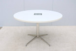 Modern Bernhardt Design Circuit Round White Laminate Conference Table