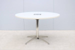 Modern Bernhardt Design Circuit Round White Laminate Conference Table