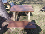 3-foot "Couples Picnic Table" - New Build  - FREE Local Delivery