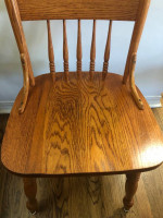 Solid Oak Table and Chairs Dining Set