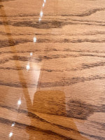 Custom Handmade Solid Oak Dining Table w/ Two Extendable Leaves
