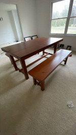 Dining room table and seats