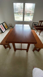 Dining room table and seats