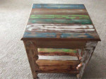 Accent table with shelf