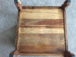Accent table with shelf