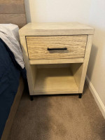 Bedside Table with Drawer and Nook