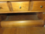 maple end table large two drawers plus hiding space