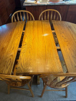 Oak Dining Table and Chairs