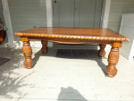 dark wood TV stand coffee table 51 x 29
