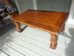 dark wood TV stand coffee table 51 x 29