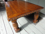 dark wood TV stand coffee table 51 x 29