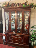 Dinner table and cabinet