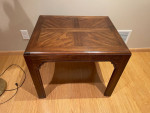 Solid wood end table/tv table