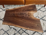 New Handmade Custom Live Edge Real Black Walnut Coffee table