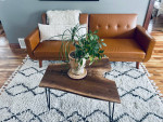 New Handmade Custom Live Edge Real Black Walnut Coffee table