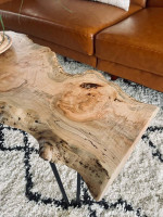 New Custom Live Edge Spalted maple Small accent or coffee table