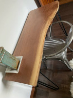 New Custom Made live edge Black Walnut Desk or Sofa Table
