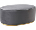 Coffee table/Ottoman Modern Velvet Upholstered in Gray