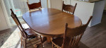 Oak Dinner Table and Chairs Furniture 46'x6'