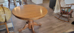 Oak Dinner Table and Chairs Furniture 46'x6'