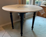 40" Round Drop Leaf Beech Solid Wood Dining Table