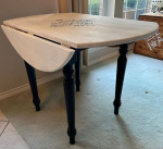 40" Round Drop Leaf Beech Solid Wood Dining Table