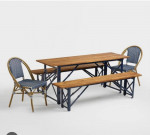 RARE World market Beirgarten outdoor table and bench set
