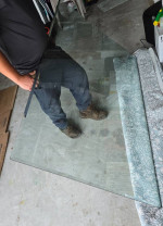Glass Table Top Beveled Rounded Corners