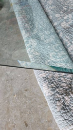Glass Table Top Beveled Rounded Corners