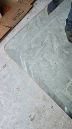 Glass Table Top Beveled Rounded Corners