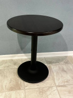 24” Natural Dark Walnut Bistro table