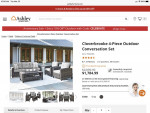 Outdoor Sofa* 2 Chairs * Coffee Table-Brand new in Box
