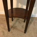 Maitland Smith Mahogany Round Drum Table Side Accent End Occasional