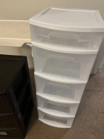 Table Mate II TV Tray Table + plastic drawers