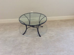 Wrought Iron glass topped coffee table