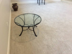 Wrought Iron glass topped coffee table