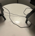 L shaped computer table