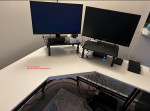L shaped computer table