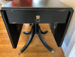 Black Drop Leaf Table w/ Drawer