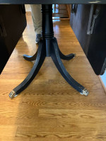 Black Drop Leaf Table w/ Drawer